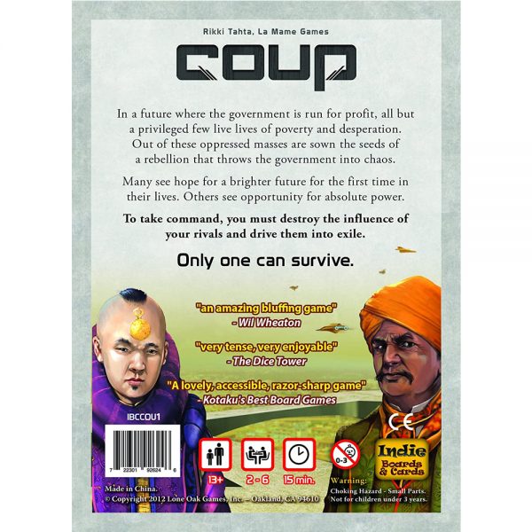 Coup Card Game Survive